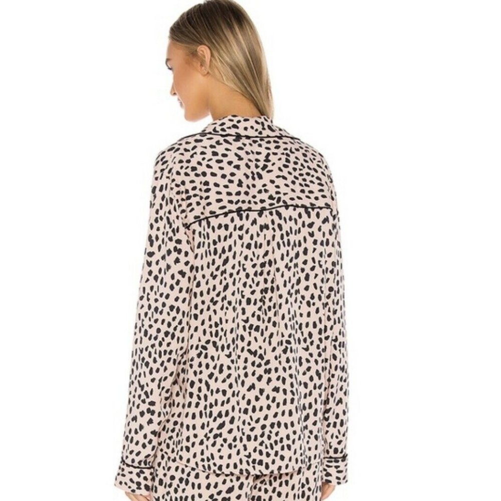 Nwt Rails Large Dalmation Print Pajama Top Shirt - image 2